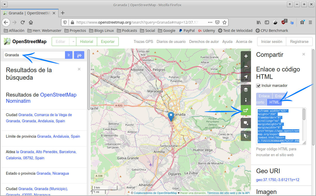 Integra OpenStreetMap en tus aplicaciones web con LeafLet y MapBox ...