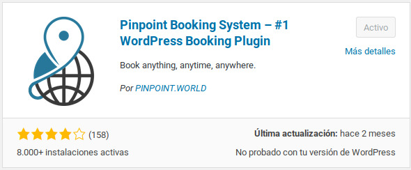 Plugin Pintpoint Booking System