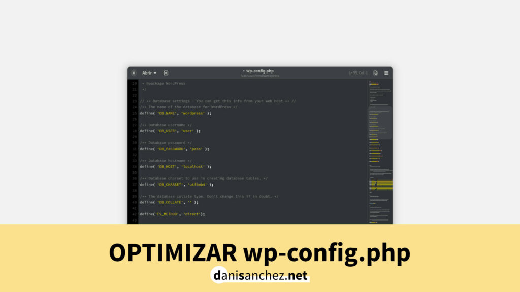 imagen optimizar wp-config