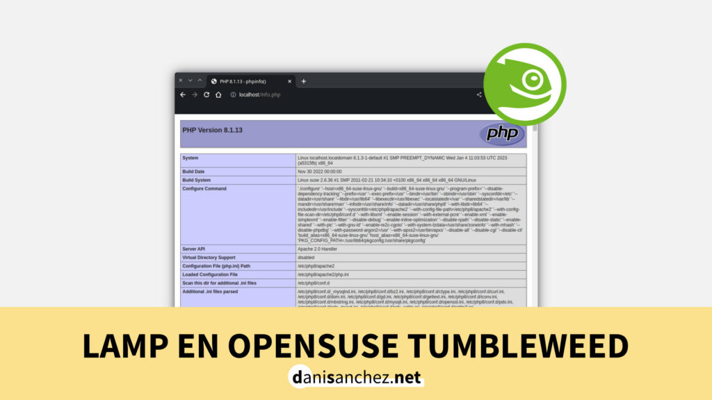 lamp en opensuse